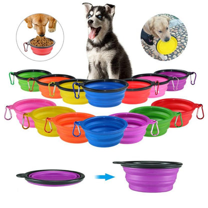 Mangeoire portative pliable pour chiens 2 em 1 – Comedouro e Bebedouro Portátil