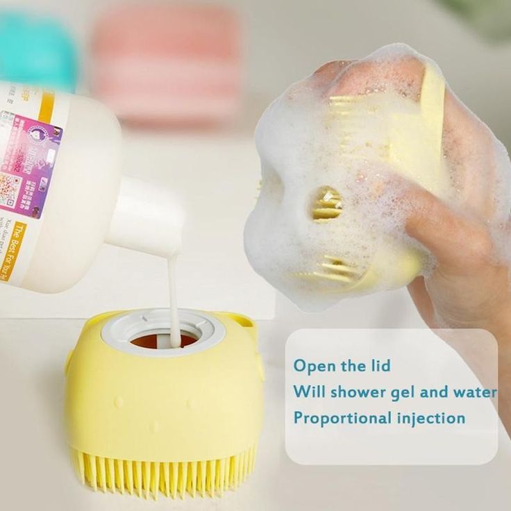 Brosse à shampooing pour animaux de compagnie PawsScrub