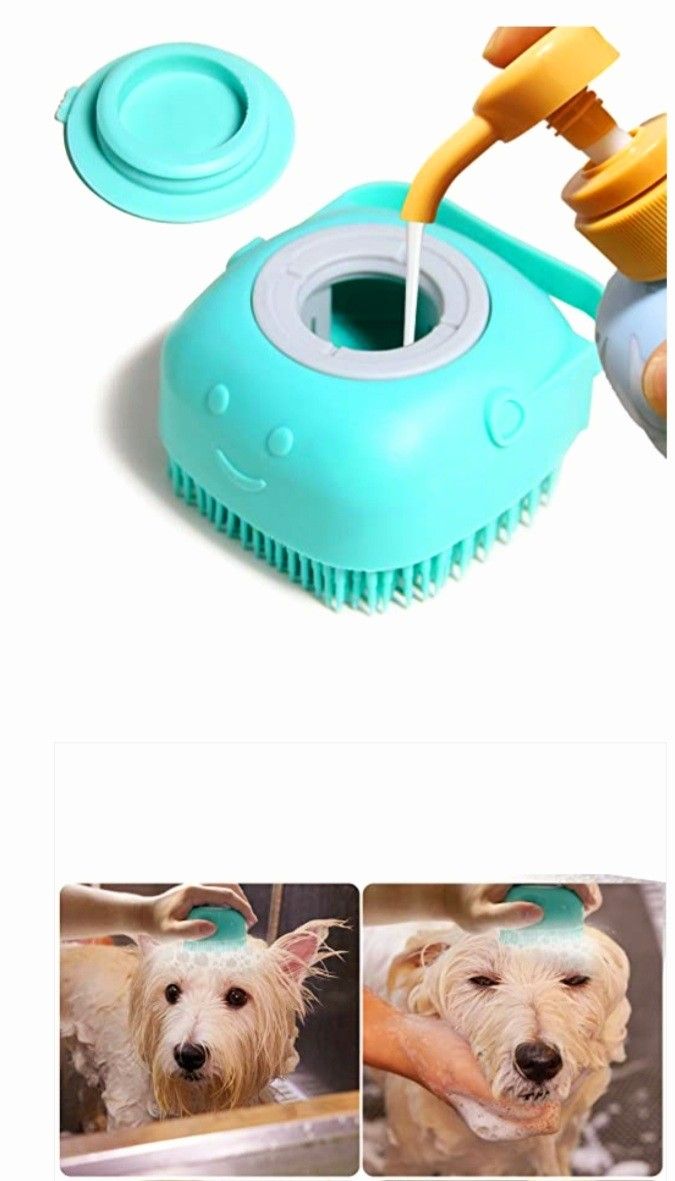 Brosse à shampooing pour animaux de compagnie PawsScrub