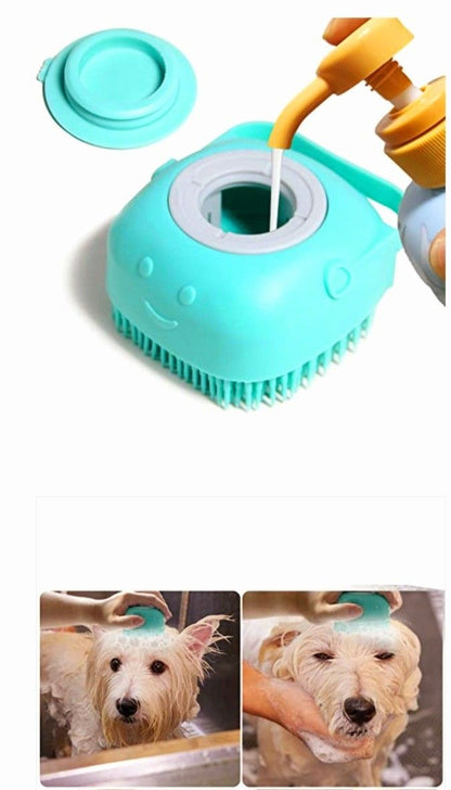 Brosse à shampooing pour animaux de compagnie PawsScrub