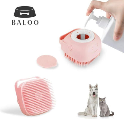 Brosse à shampooing pour animaux de compagnie PawsScrub