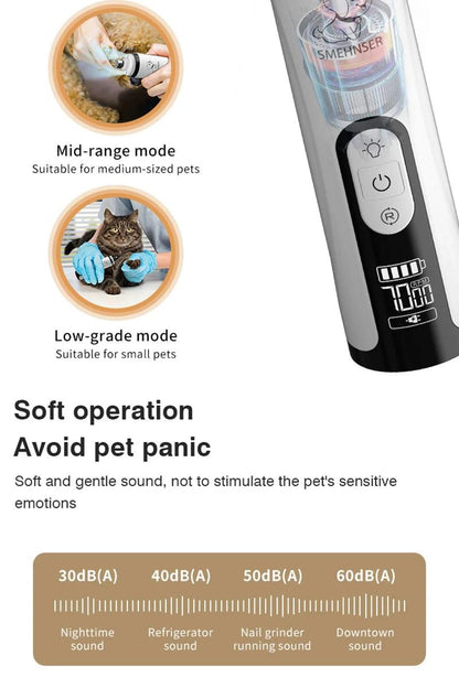 PawElegance Nail Grinder: Electric Trimmer with LED - FREE SHIPPING