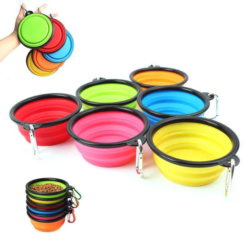Mangeoire portative pliable pour chiens 2 em 1 – Comedouro e Bebedouro Portátil