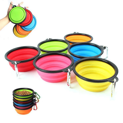 Mangeoire portative pliable pour chiens 2 em 1 – Comedouro e Bebedouro Portátil