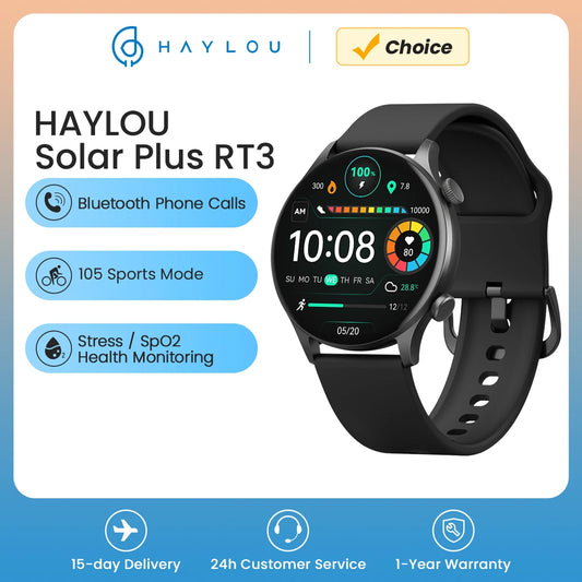 HAYLOU Solar Plus RT3: O Smartwatch Que Facilita Sua Vida