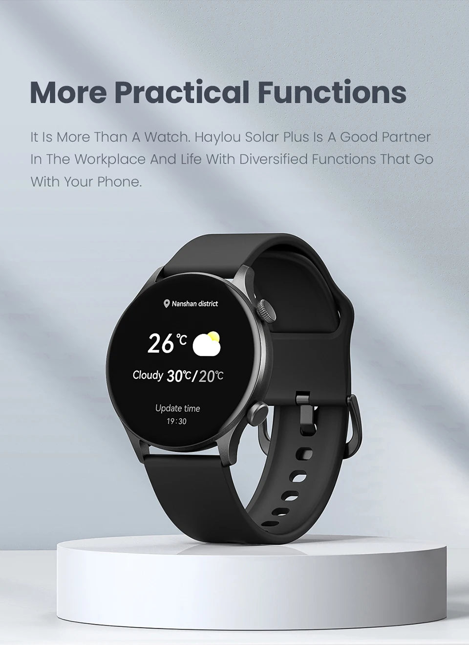 HAYLOU Solar Plus RT3: O Smartwatch Que Facilita Sua Vida
