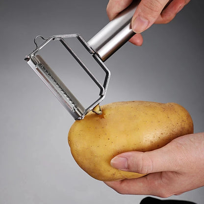 MultiPeel Pro - Descascador de legumbres y frutas en agua inoxidable | Practicade na Cozinha