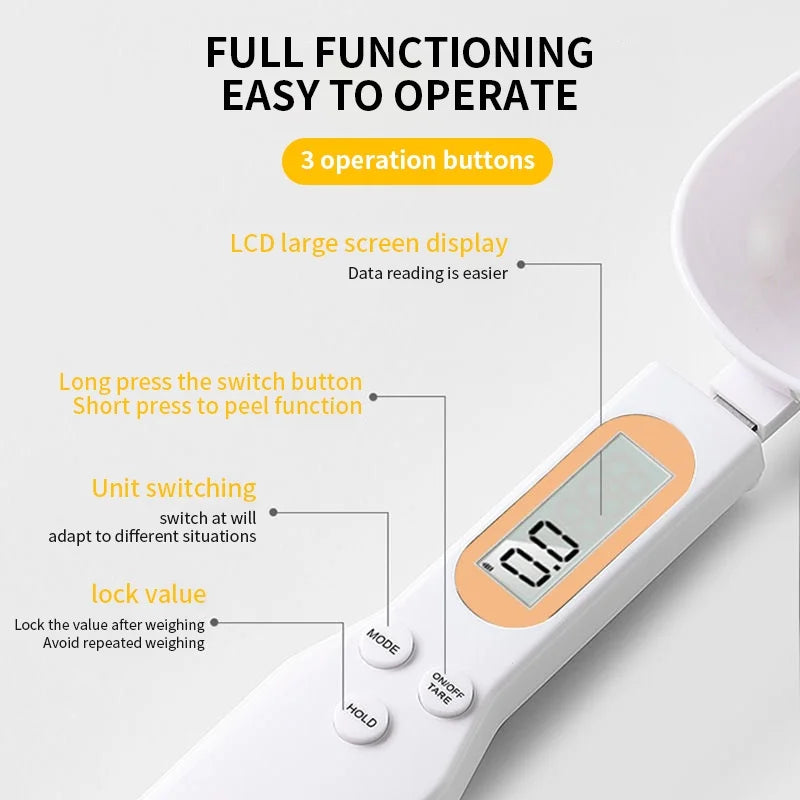 Mini Balança Digital de Cozinha LCD 500g Precisión 0.1g Portátil