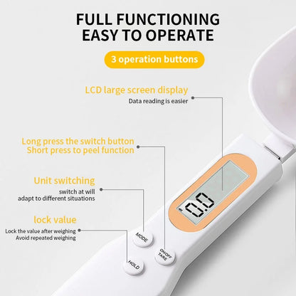 Mini Balança Digital de Cozinha LCD 500g Precisión 0.1g Portátil