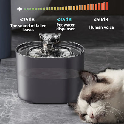 Fontaine pour animaux PureFlow – Bébé automatique silencieux avec filtre pour chats et chiens 