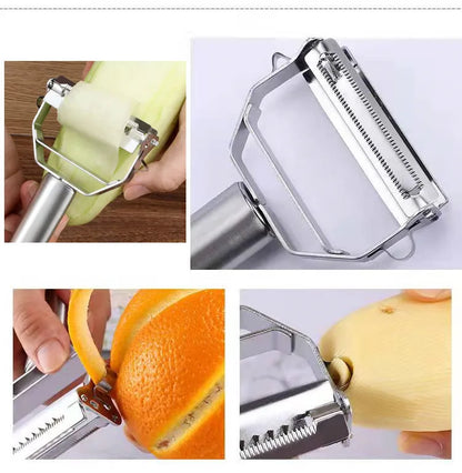 MultiPeel Pro - Descascador de legumbres y frutas en agua inoxidable | Practicade na Cozinha