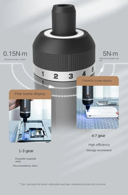Chave de Fenda Inteligente WORX WX242 - Ferramenta Recarregável avec Luz LED et Kit Complet