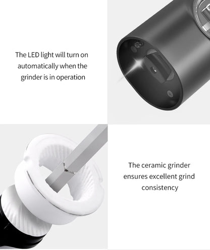 Moedor Automático de Temperos - Precisão Gourmet com Praticidade e Elegância - GRATIS GRATIS