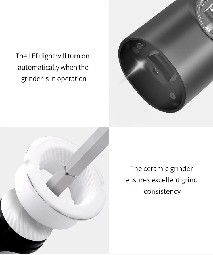 Moedor Automático de Temperos - Precisão Gourmet com Praticidade e Elegância - GRATIS GRATIS