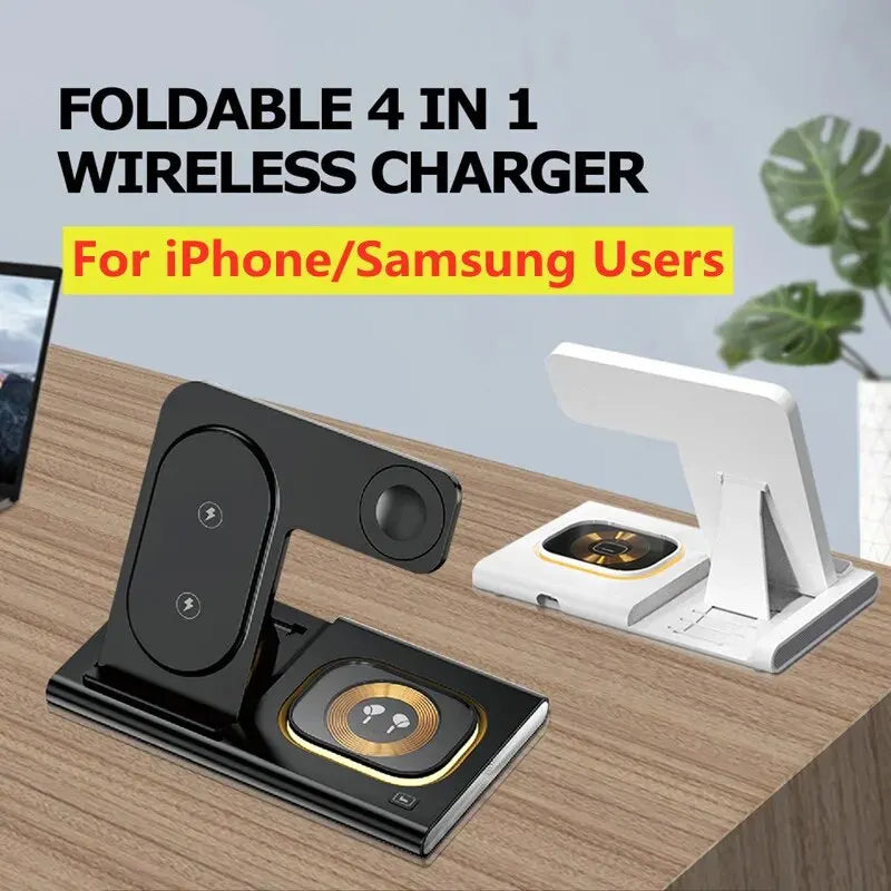 Carregador Sem Fio 3 en 1 PowerSync - Rapide et Organisé