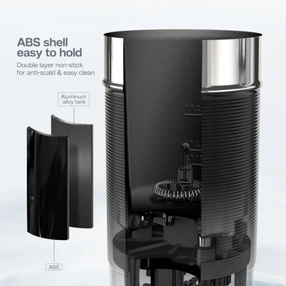 HiBREW FrotherPro M1A: Espumador de leche automático para capuchinos, lattes y chocolate quente