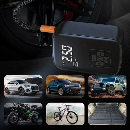 Bombe d'automobile portable avec affichage numérique et LED - InflatorXpress Pro 