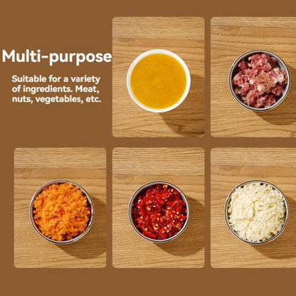 Mini Processador Elétrico USB para Alimentos – Compacto, Portátil y Fácil de Usar