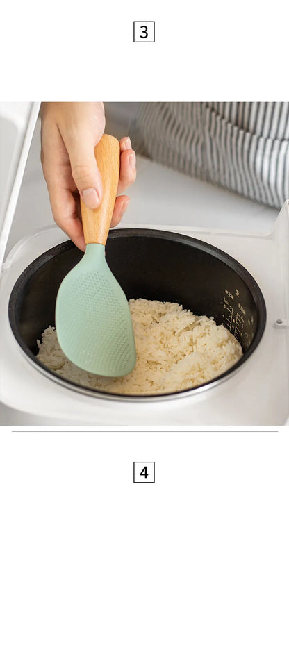 Non-Stick and Anti-Scalding Cooking Spoon - Safety and Practicality