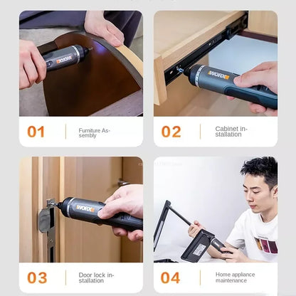 Chave de Fenda Inteligente WORX WX242 - Ferramenta Recarregável avec Luz LED et Kit Complet