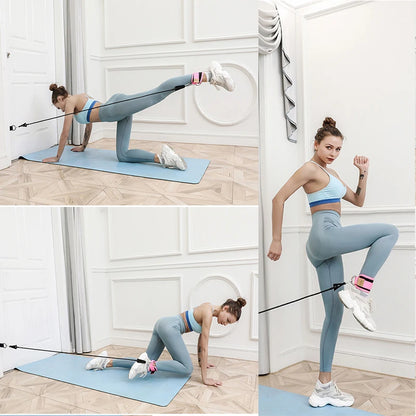 GymMax Pro - Tiras de Tornozelo Acolchoadas para Treino de Pernas e Gluteos com D-Ring Duplo