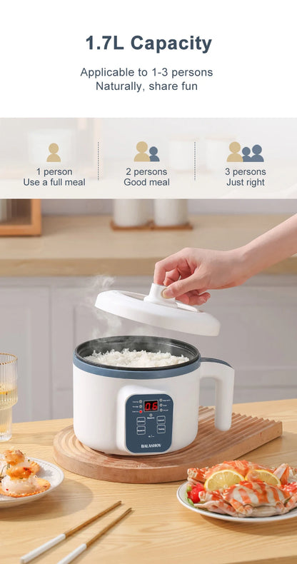 Panela de Arroz Elétrica Antiaderente 1-2 Pessoas Compacta - GRATIS GRATIS