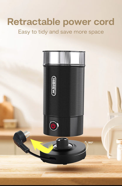 HiBREW FrotherPro M1A: Espumador de leche automático para capuchinos, lattes y chocolate quente