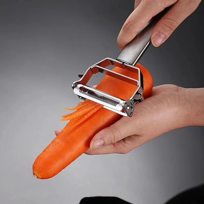 MultiPeel Pro - Descascador de legumbres y frutas en agua inoxidable | Practicade na Cozinha