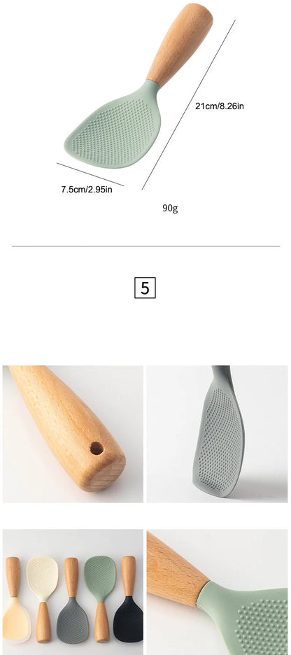 Non-Stick and Anti-Scalding Cooking Spoon - Safety and Practicality