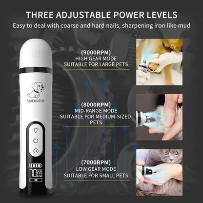 PawElegance Nail Grinder: Electric Trimmer with LED - FREE SHIPPING