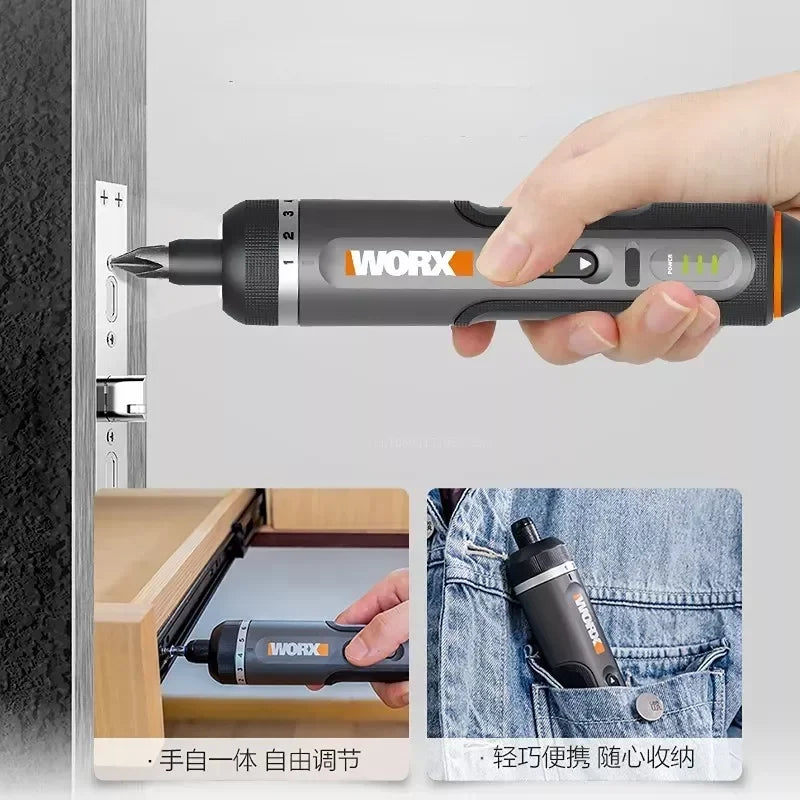 Chave de Fenda Inteligente WORX WX242 - Ferramenta Recarregável avec Luz LED et Kit Complet
