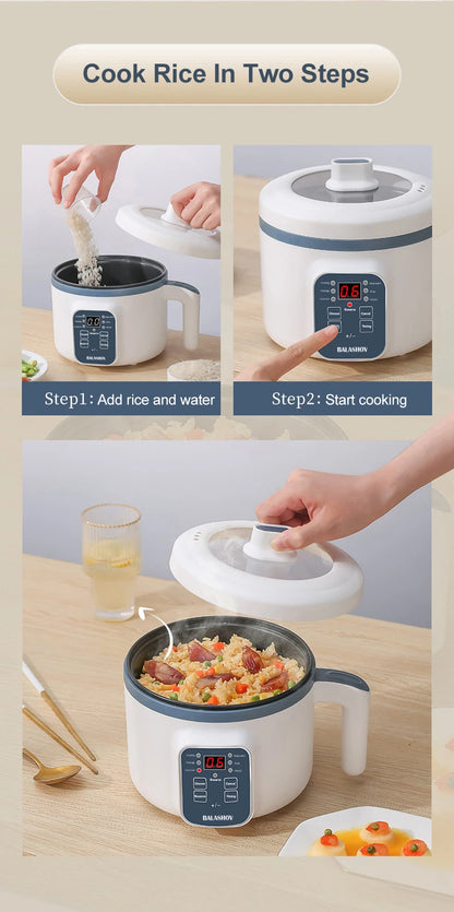 Panela de Arroz Elétrica Antiaderente 1-2 Pessoas Compacta - GRATIS GRATIS