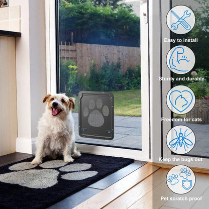 Serrure magique pour chatière - Porta Segura para Cães e Gatos Fácil de Usar