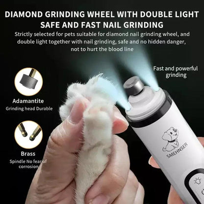 PawElegance Nail Grinder: Electric Trimmer with LED - FREE SHIPPING