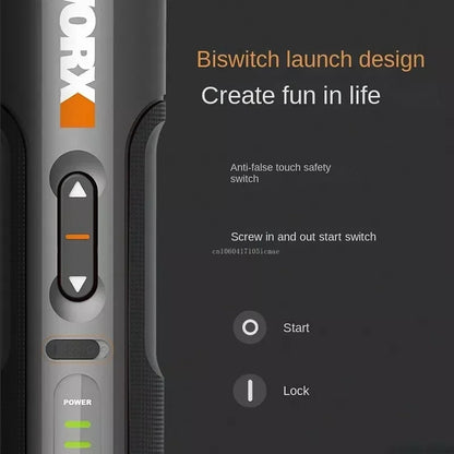 Chave de Fenda Inteligente WORX WX242 - Ferramenta Recarregável avec Luz LED et Kit Complet