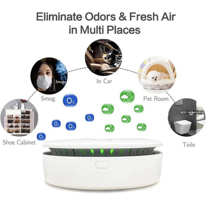 Purificador de Ar Portátil 2 em 1: Élimine les odeurs dans n'importe quel endroit - FRETE GRATIS