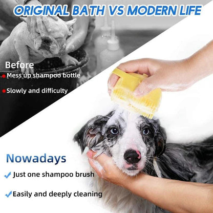 Brosse à shampooing pour animaux de compagnie PawsScrub