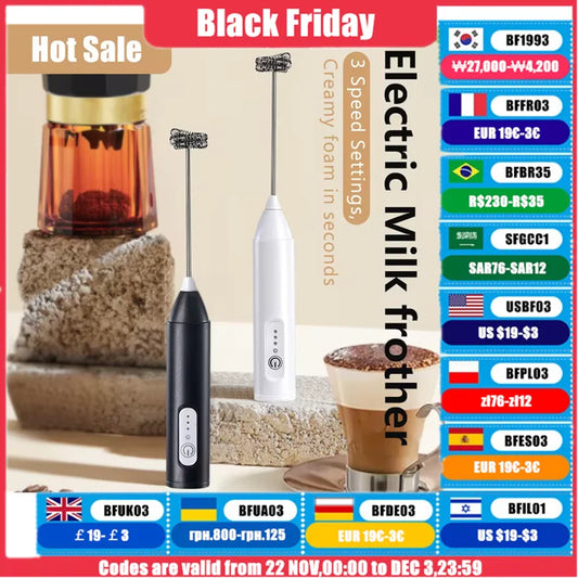 Espumador de Leite Sem Fio 3 en 1 - WhiskPro Mini - GRATIS GRATIS