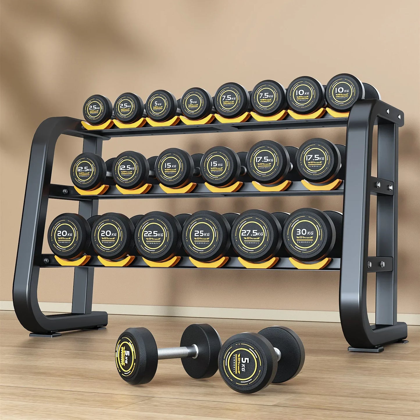 Licols de Borracha Ajustáveis ​​Rubber Steel - Equipamento Compacto e Durável 