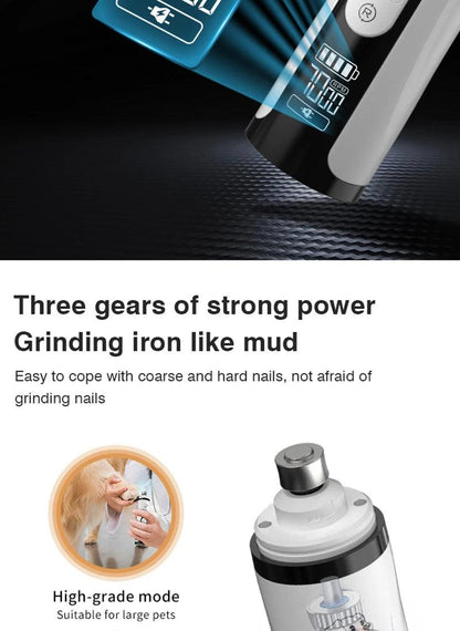 PawElegance Nail Grinder: Electric Trimmer with LED - FREE SHIPPING
