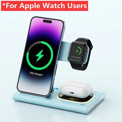 Carregador Sem Fio 3 en 1 PowerSync - Rapide et Organisé