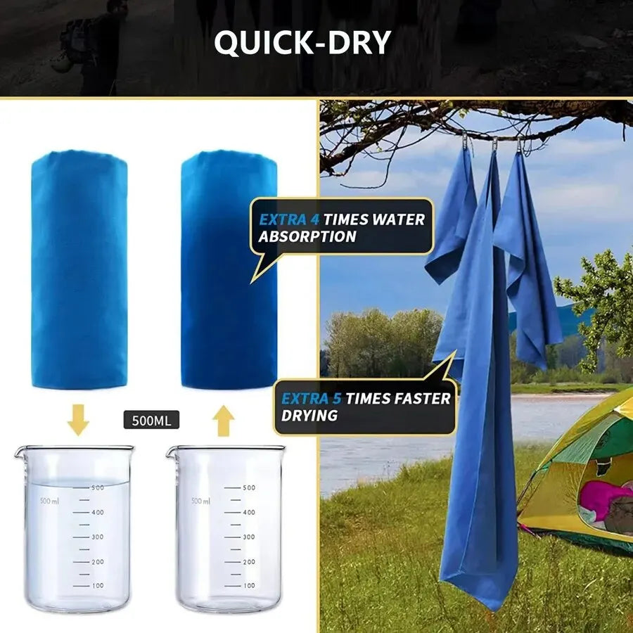 Toalha de Secagem Rápida TurboDry Sports - Confort et praticité pour les athlètes et les aventuriers