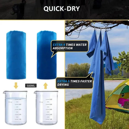 Toalha de Secagem Rápida TurboDry Sports - Confort et praticité pour les athlètes et les aventuriers