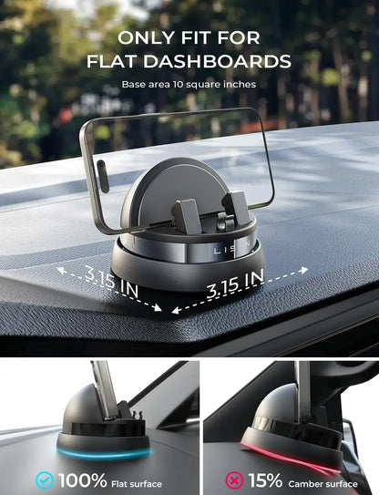 LISEN 360° ProMount – Support universel pour téléphone portable avec rotation complète 