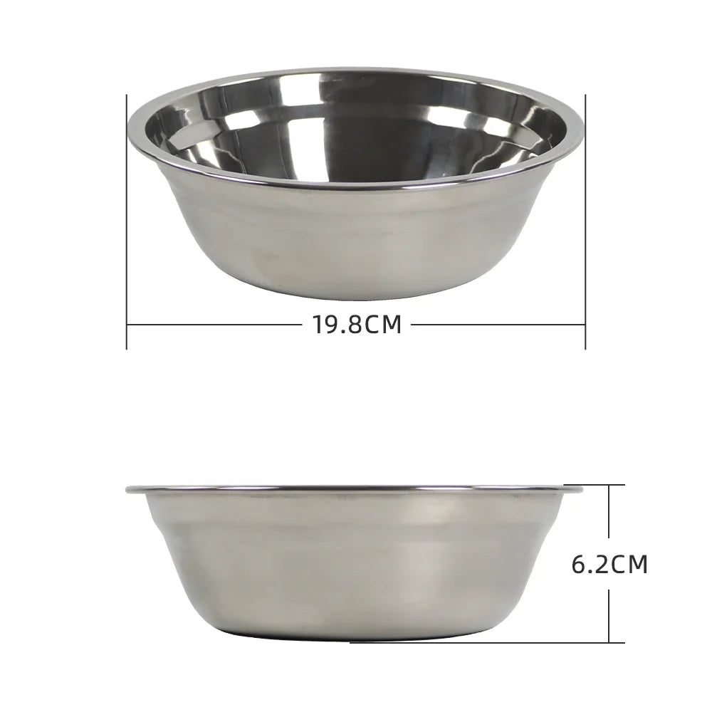 Mesa elevada para perros y gatos - Comederos de acero inoxidable ajustables 
