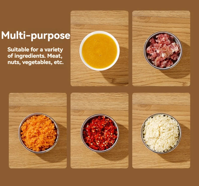Mini Processador Elétrico USB para Alimentos – Compacto, Portátil y Fácil de Usar