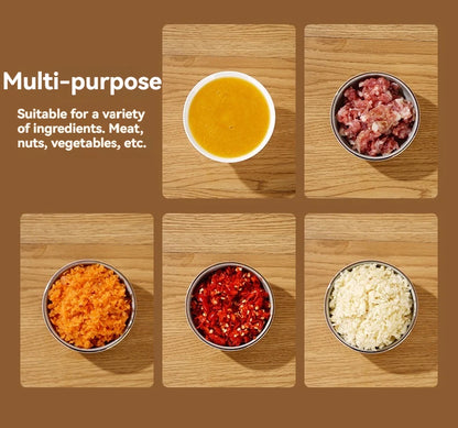 Mini Processador Elétrico USB para Alimentos – Compacto, Portátil y Fácil de Usar