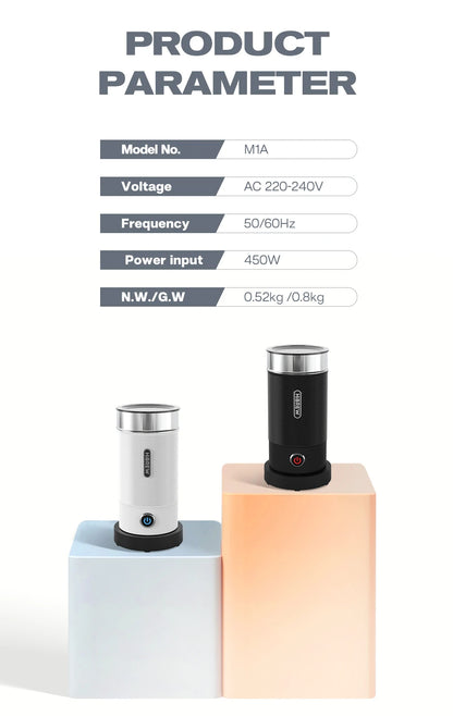 HiBREW FrotherPro M1A: Espumador de leche automático para capuchinos, lattes y chocolate quente