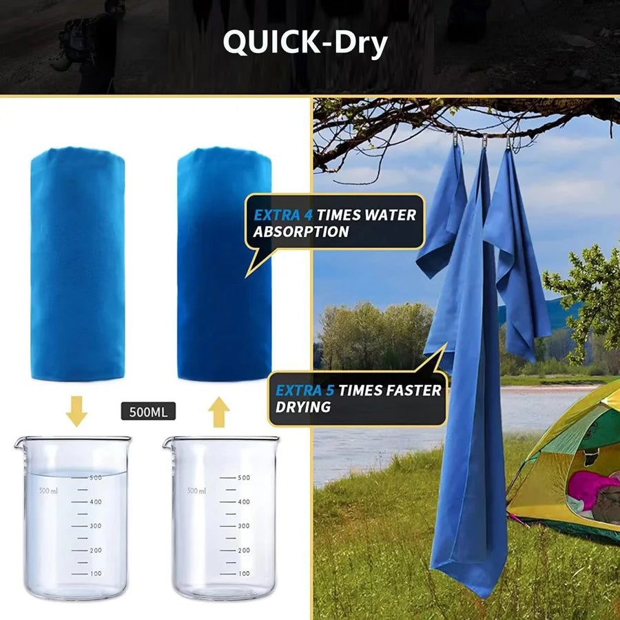Toalha de Secagem Rápida TurboDry Sports - Confort et praticité pour les athlètes et les aventuriers