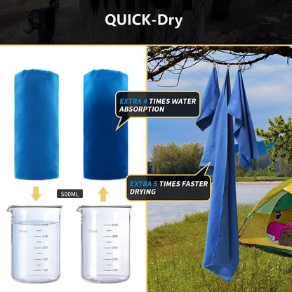 Toalha de Secagem Rápida TurboDry Sports - Confort et praticité pour les athlètes et les aventuriers